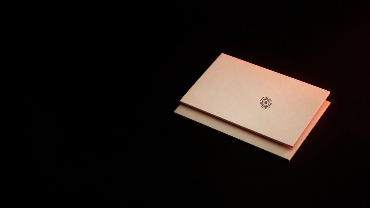 Danh thiếp ivory — mark tia letterpress